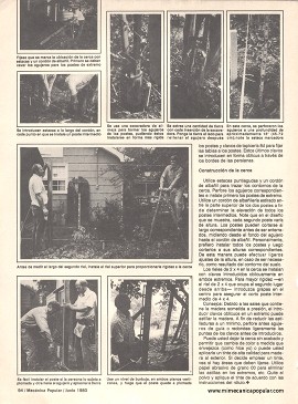 Cerque usted mismo su patio - Junio 1980