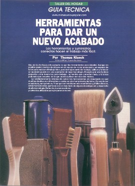 Herramientas para dar un nuevo acabado - Febrero 1994