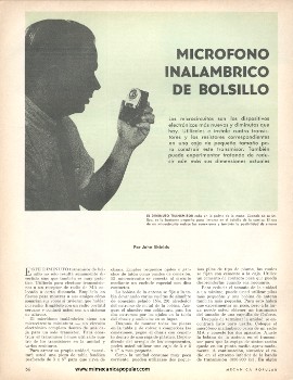 Construye un Micr&oacute;fono Inal&aacute;mbrico de Bolsillo - Abril 1966
