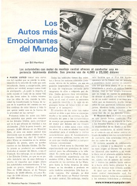 Los Autos más Emocionantes del Mundo - Febrero 1973