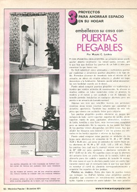 Embellezca su casa con puertas plegables - Diciembre 1971