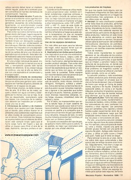 C&oacute;mo Evitar la Contaminaci&oacute;n en el Hogar - Noviembre 1986