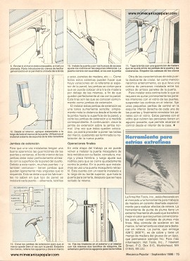 C&oacute;mo reemplazar una puerta de cristal - Septiembre 1986
