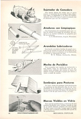 11 ideas pr&aacute;cticas para el hogar - taller casero - Junio 1960