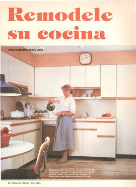 Remodele su cocina - Abril 1985