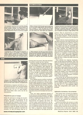 Remodele su cocina - Abril 1985