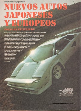 Nuevos Autos Japoneses y Europeos - Mayo 1982