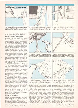 C&oacute;mo instalar una escalera al &aacute;tico - Mayo 1988