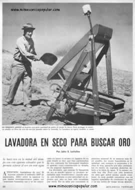 Lavadora en Seco para Buscar Oro
