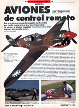 AVIONES de control remoto