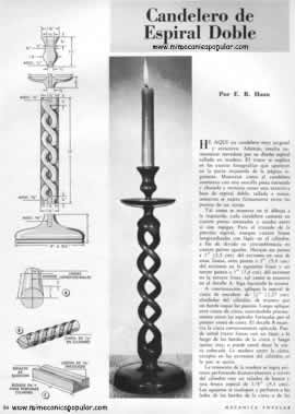 Candelero de Espiral Doble