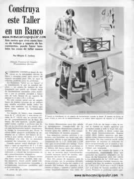 Construya este Taller en un Banco