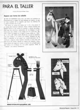 2 Proyectos R&aacute;pidos Para el Taller - Mesilla Auxiliar para Mesa de Juego - Ropero con forma de caballo