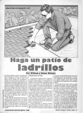 Haga un patio de ladrillos