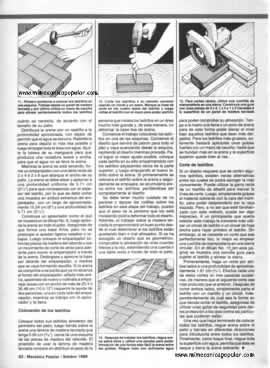 Haga un patio de ladrillos