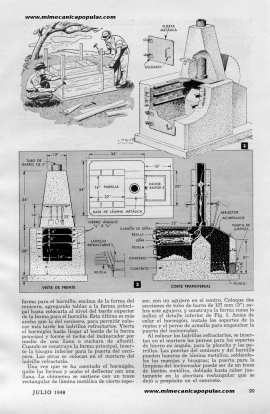 Estufa de Jardín de hormigón colado - Julio 1948