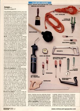 Juego de herramientas de la casa - Julio 1993