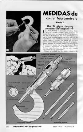 Mediciones de Precisión con el Micrómetro y el Compás de Vara - Parte II