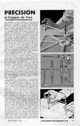 Mediciones de Precisión con el Micrómetro y el Compás de Vara - Parte II