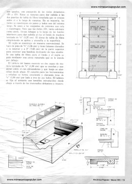 Banco de trabajo muy práctico para un taller pequeño - Marzo 1972