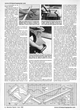 Construya bancos para el jardín - Junio 1984