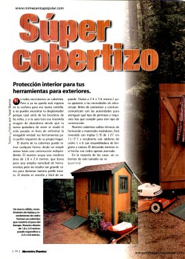 Súper cobertizo - Agosto 2001