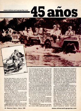 45 años del JEEP - Febrero 1986