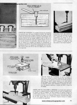 Aproveche al Máximo su Taladro de Banco - Agosto 1967