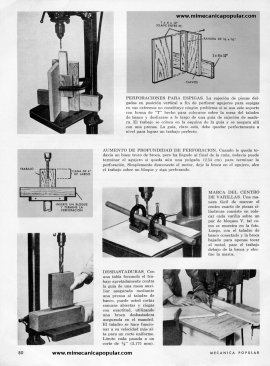 Aproveche al Máximo su Taladro de Banco - Agosto 1967