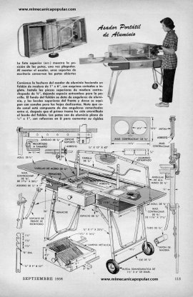 Cocinas y Silla para jard&iacute;n - Septiembre 1954