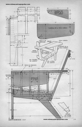 Cocinas y Silla para jard&iacute;n - Septiembre 1954