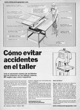 C&oacute;mo evitar accidentes en el taller - Febrero 1983