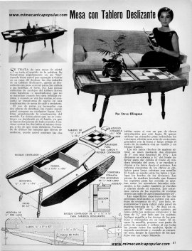 Mesa con Tablero deslizante - Enero 1966