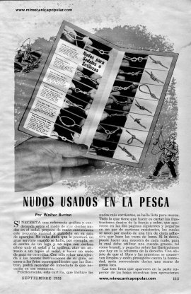Nudos Usados en la Pesca - Septiembre 1955