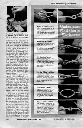 Nudos Usados en la Pesca - Septiembre 1955