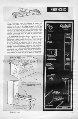La instalación de un TALLER CASERO - Enero 1959
