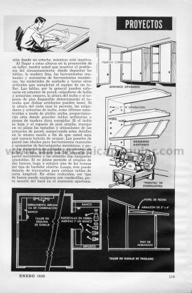 La instalación de un TALLER CASERO - Enero 1959