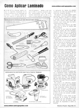 Cómo Aplicar Laminado - Mayo 1975