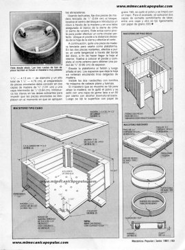 4 maceteros que puede hacer - Junio 1981