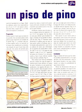 Instalando un piso de pino - Noviembre 1998