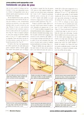 Instalando un piso de pino - Noviembre 1998