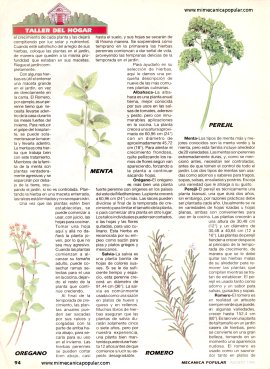 Cómo plantar un jardín básico de hierbas para su cocina - Agosto 1995