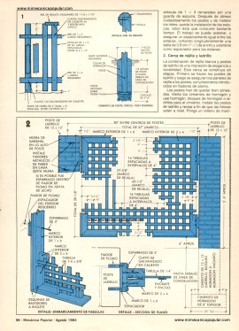 4 cercas que puede construir - Agosto 1984