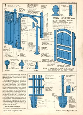 4 cercas que puede construir - Agosto 1984