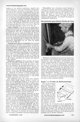 Acabados para Artículos de Metal - Febrero 1954