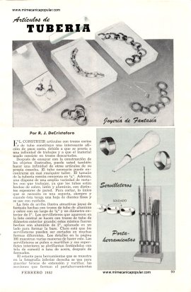 Art&iacute;culos de Tuber&iacute;a - Febrero 1952