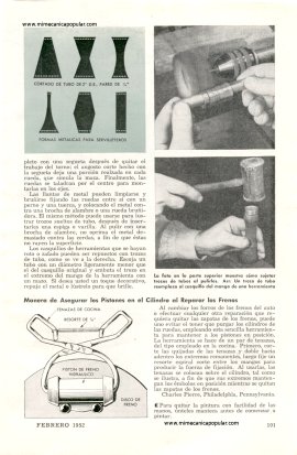 Art&iacute;culos de Tuber&iacute;a - Febrero 1952
