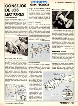 Consejos de los lectores -Marzo 1991