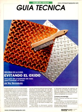 Evitando el Oxido - Diciembre 1993