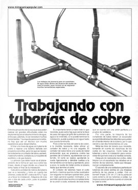 Trabajando con tuberías de cobre - Enero 1992